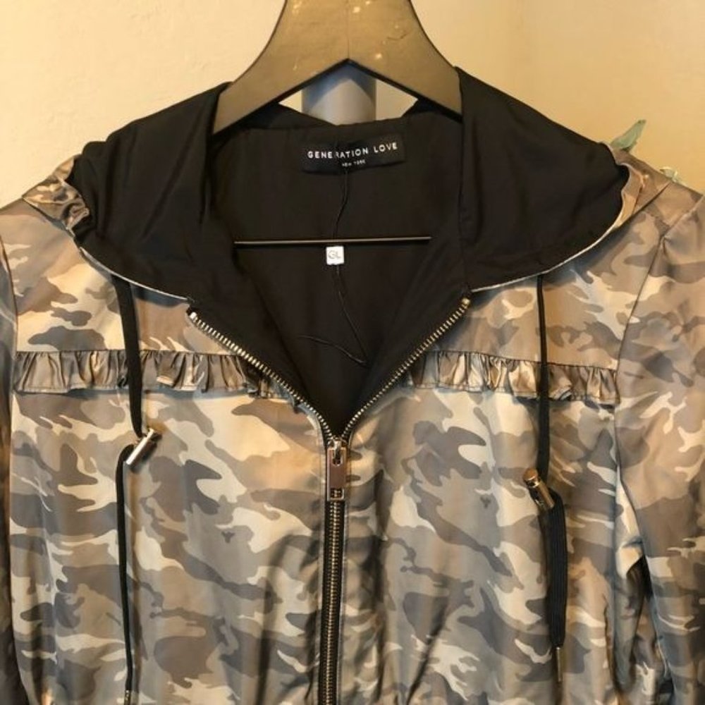 NWOT Generation Love Barron Camo Jacket Size Medium - Picture 4 of 13